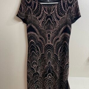 Jump Black and Rose Gold Mini Dress
